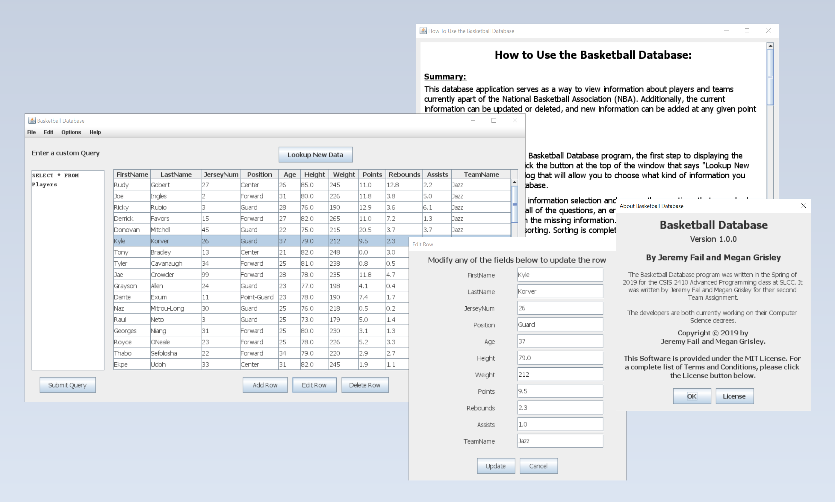 Basketball Database Failproof Technologies